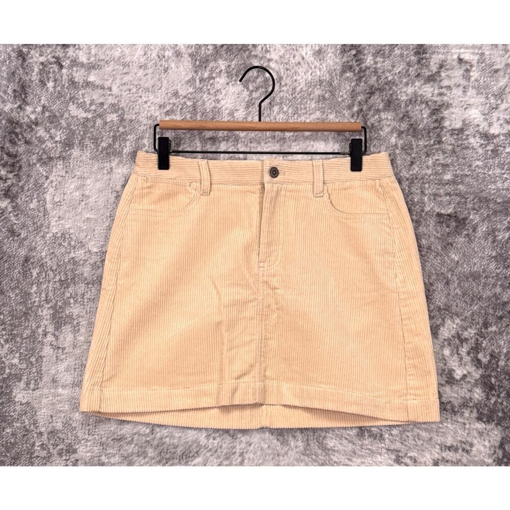 New Alex Mill Corduroy Mini Skirt 2 Womens Light Bone Ivory